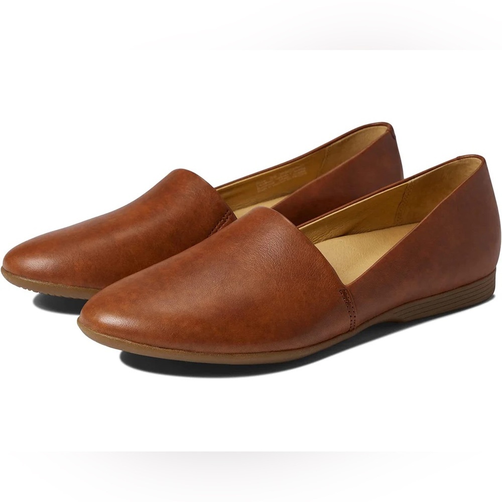 Dansko Genuine Leather Larisa Slip On Loafers Cognac Brown Size 40 US 9.5-10